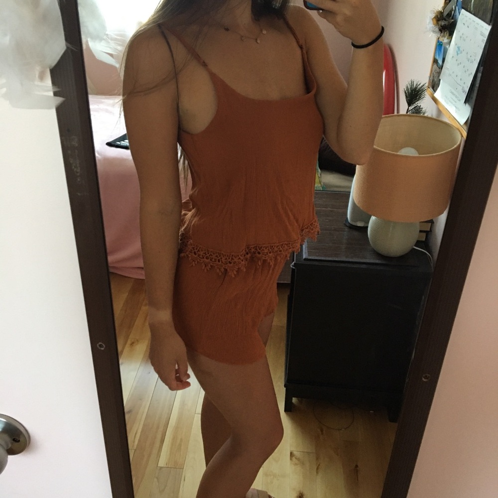 Forever 21 Boho Tan Romper (S)